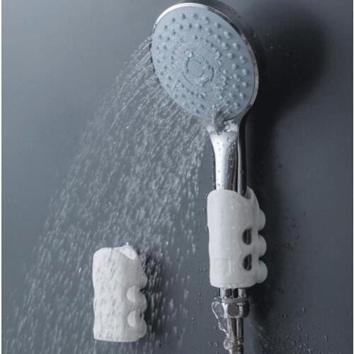 Silicone Shower Sucker Removable Accessories Dirty Washing Pet Bath Suction Cup Bracket Bathroom Moving Nozzle