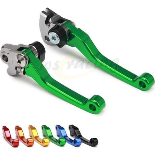 CNC Motorcycle Billet Foldable Pivot Clutch & Brake Lever For KAWASAKI KX65 00-20 KX85 01-20 KX125 00-05 KX250 KX250F KXF250