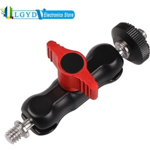 SLR Camera Magic Arm Double Hot Boots Ball Head Aluminum Alloy Universal Monitors Bracket