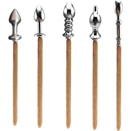 SM Unisex Spanking Sex Toys Metal Anal Tail Butt Plug Dildo For Gay Couples Flirting Products