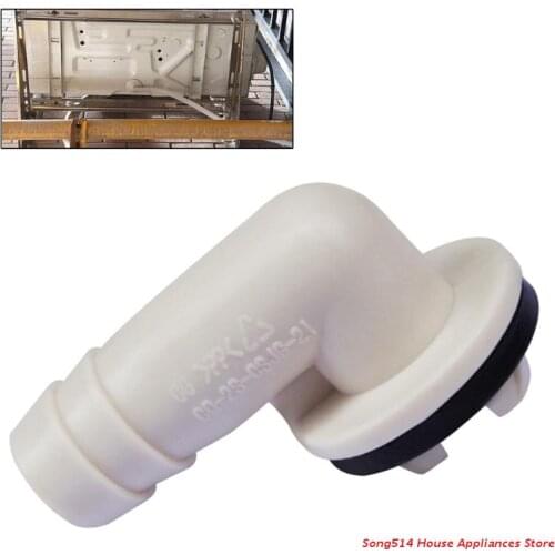 Drain Hose Connector Elbow 15mm w/ Rubber Ring No Leaking Higher Tightness for Air Conditioner System