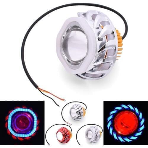 Motorcycle LED Headlights Angel Eyes 34W 2000LM Hi/Lo/Strobe Beam Lamp For yamaha xt 600 mt10 mt 09 tracer suzuki drz/ltz 400