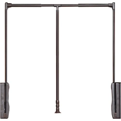 Wardrobe lifting clothes hanger, high cabinet pull-down automatic return clothes rail, buffer pull rod, lifting clothes hanger