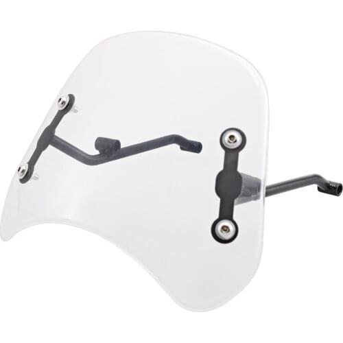 Vintage Sport Wind Deflector Windshield For Benelli Leoncino 250 500 Trail Models Clear Instrument Visor Protector Accessories