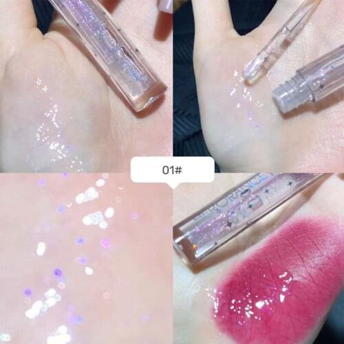 Mirror Lip Gloss Lip Glaze Moisturizing Transparent Glitter Liquid Lipstick Lasting Makeup Cosmetics TSLM1