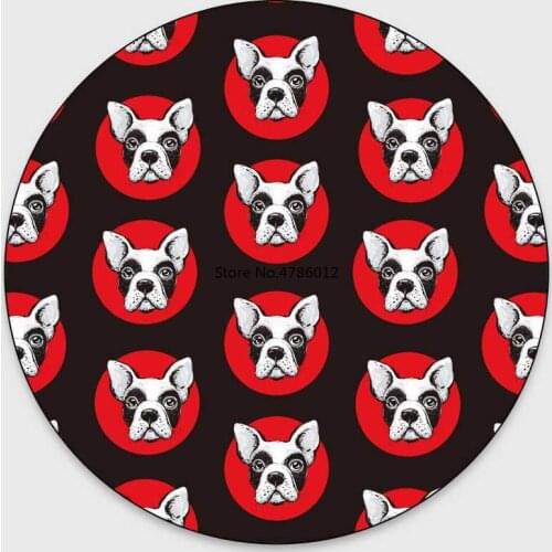 150cm Cartoon Small Animal Dog Bulldog Summer Pet Mat Living Room Bedroom Hanging Basket Chair Round Floor Mat Carpet