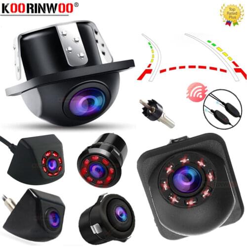 2.4G Wireless Adopter Intelligent Dynamic Trajectory Track HD CCD Car Rear view camera Back up Night Vision Camera For Car Radio