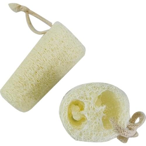 2PCS Natural Organic Loofah Sponges Exfoliating Shower Loofah Body Scrubbers Exfoliating Loofah Sponges Bath and Body Sponge