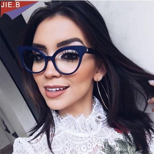 2018 New Ladies Vintage Sexy Cat Eye Optical Glasses Frame Female Brand Luxury Eyeglasses Frame Women Retro Eyewear