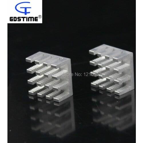 50 pieces lot 14x14x8mm Aluminum Heatsink Silver Heat Sink For IC Chip