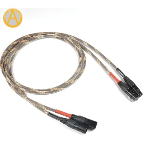 ANAUDIOPHILE XLR04 XLR Balanced Cable XLR Audio Intercontact Cable For Hi-Fi Audio Gold Plated XLR Connector Preamp Amplifier