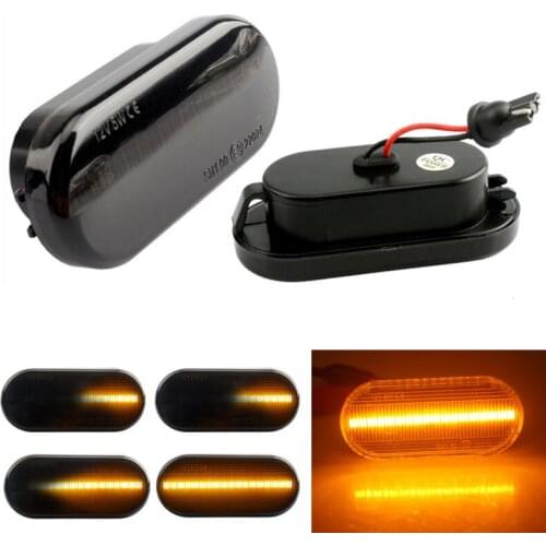 Side Marker Light Dynamic LED Turn Signal Flashing Indicator Blinker For SEAT Ibiza 6L Cordoba Toledo Leon 1M For Skoda Octavia
