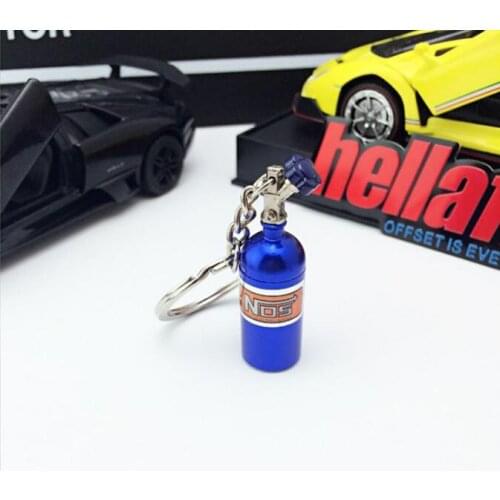 10PCs Turbo NOS Nitrous Oxide Bottle Key Chain Keychain Keyring Stash Pill Box Storag