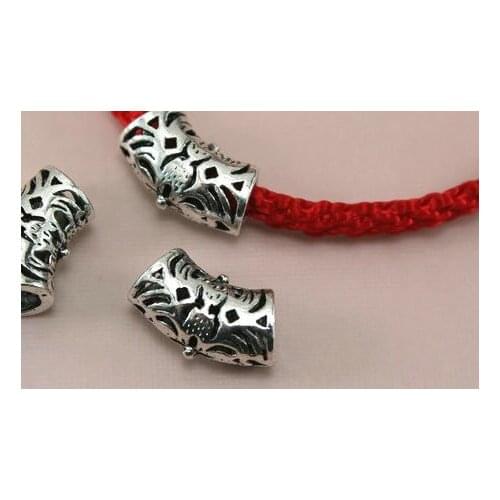 10pcs/lot Tibetan Silver spacer tube Loose Bead Spacer Beads Connectors for DIY Jewelry Making bracelet gh5d