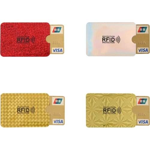 10pcs Bank ID Card Holder Anti Theft RFID Blocking Wallet Reader Lock Case Protection