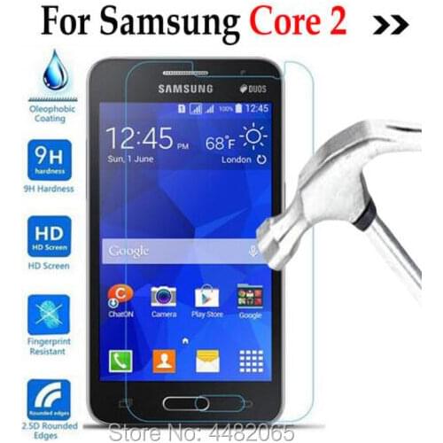 Core2 Tempered glass Cover On For Samsung Galaxy Core 2 II Dous SM-G355H G355 G3559 Screen Protector protective film Guard
