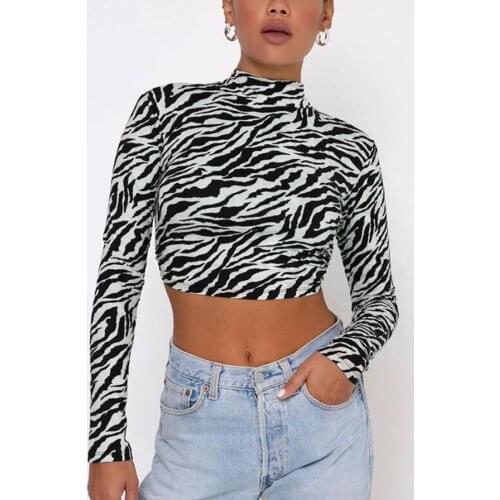 T-shirt Long Sleeve Top Casual vintage Shirt Sexy Cropped Tops Basic Open Back Harajuku Clothing Skinny Female Shirt Crop Tee