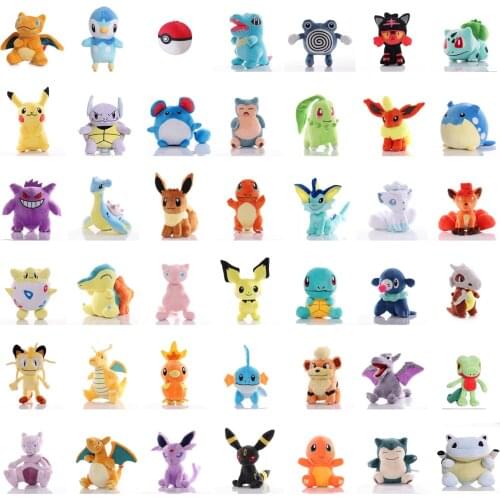 42 style Pokemon plush toys claw machine doll Charizard Jigglypuff Eevee Togepi kawaii room decor toys gift for children