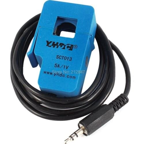 SCT-013-005 1M Long 3.5mm Output Cable Split-core Current Transformer 5A 1V