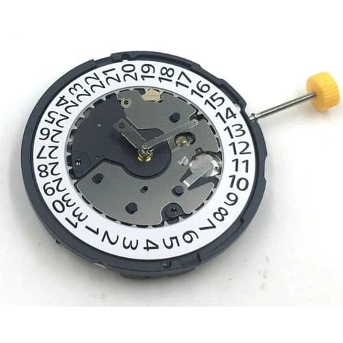 6 Hands Single Calendar Date at 4 O'clock Quartz Replacement Movement for RONDA Z60 Watch Accessories Spare Parts with Battery