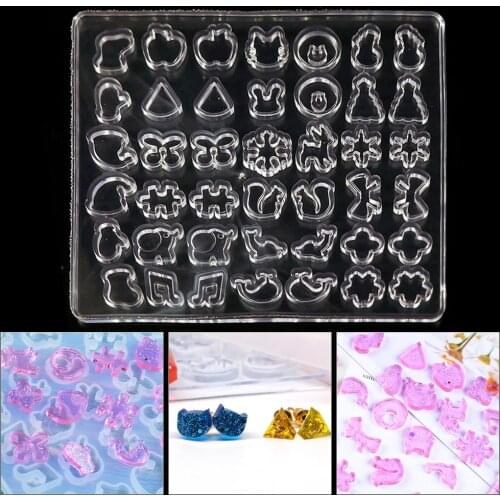Cartoon Animal Pendant Necklace Earrings Beads Casting Crystal Molds Silicone Resin Liquid Mold DIY Jewelry Making Craft Tool