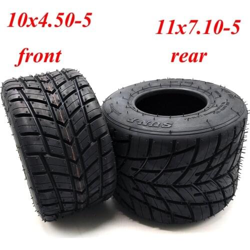 Field Competitive Go Karting Tire 10x4.50-5 11x7.10-5 Inch Rain Tire Vacuum Tire Drift Go Kart Accessories