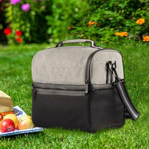 Portable Insulated Lunch Bag Beach Cooler Tote Bag Large Capacity Waterproof Insulated Bag Food Container For Outdoor Picnic