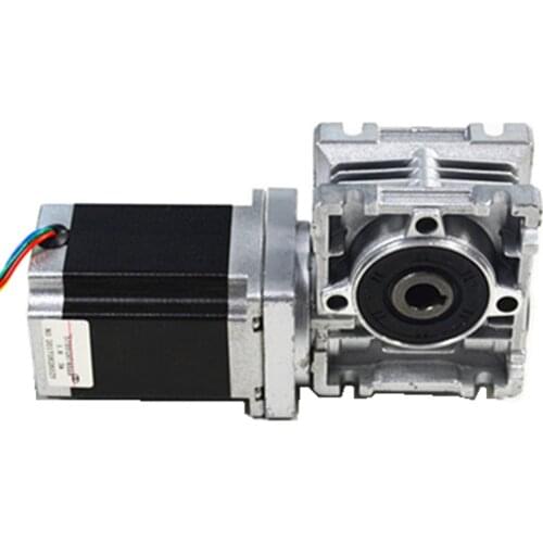 Worm gear stepper motor NEMA 34 with NMRV40 worm reducer