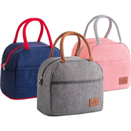 Fresh Cooler Bags Waterproof Portable Zipper Insulated Thermal Lunch Bags For Family Bento Lunch Box Tote Food Storage Bags