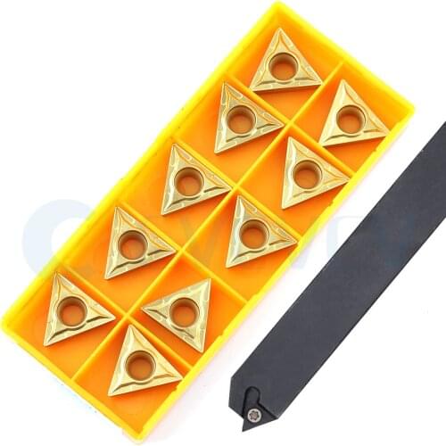 STECR2020K16 STECR2525 STECL Lathe CNC External Turning Tools Holder +10Pc TCMT Machine Carbide insert Efficient Smooth Cutting