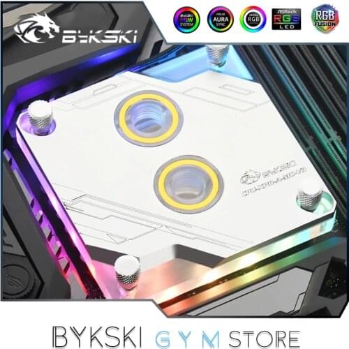 Bykski CPU Water Block For Intel LGA 115X 20XX, Tech. Style CPU Cooler 12V/5V SYNC, CPU-XPR-A-MC-V3