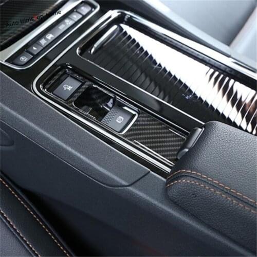 Yimaautotrims "P" Stalls Electronic Hand Brake Parking Decoration Molding Cover Trim ABS Fit For Jaguar XF 2016 2017 2018 2019