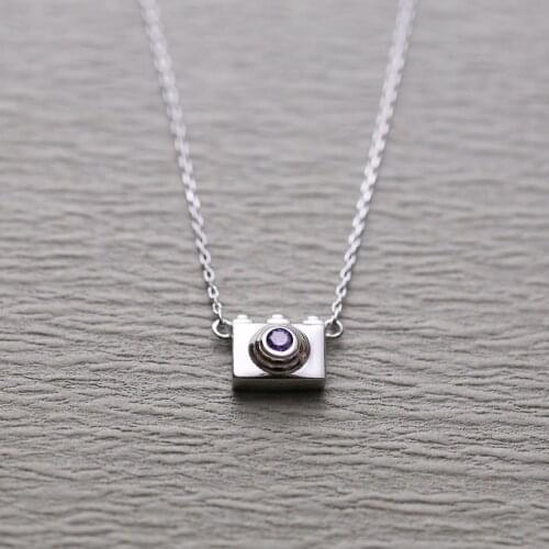 925 Sterling Silver camera Necklaces & Pendants For Women High Quality Sterling-silver-jewelry