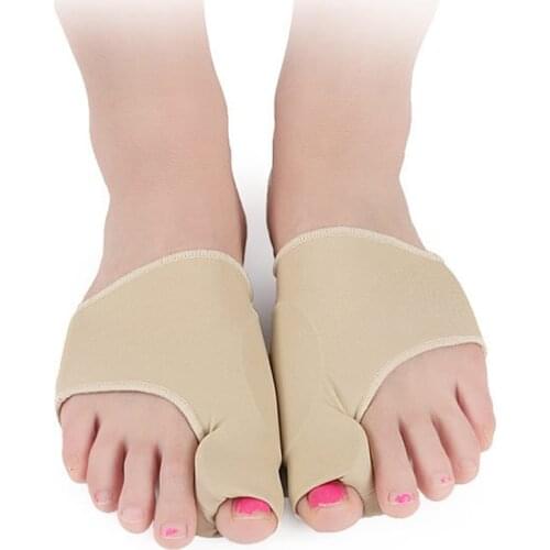 1Pair Toe Separator Hallux Valgus Bunion Corrector Orthotics Feet Bone Thumb Adjuster Correction Pedicure Sock Straightener