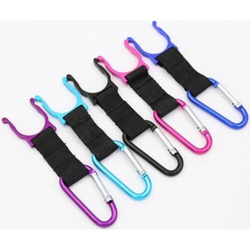 1PCS Water bottle buckle hook holder Bottle Holder clip Carabiner keychain for Camping Hiking sports and outdoor equipment