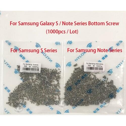 1000pcs / Lot Bottom Screw For Samsung Galaxy S Series S3 S4 S5 S6 S7 S8 Mini Note Series 1 2 3 4 5 6 7 8 With Skid Proof Paint