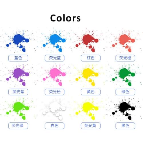 12Colors Face Paint Halloween Makeup Body Art Paint Party Festival Schmink Non-toxic Washable Cosplay аквагрим Kids Face Paint