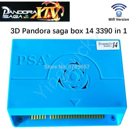 3390 in 1 3D Pandora Saga box 14 wifi version arcade PCB board download online more game save function support HDMI VGA