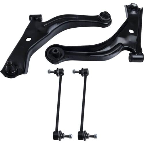4pc Front Lower Control Arm Sway Bar Link Bundle for Ford Escape for Mazda Tribute for Mercury Mariner Steering Suspension Kit