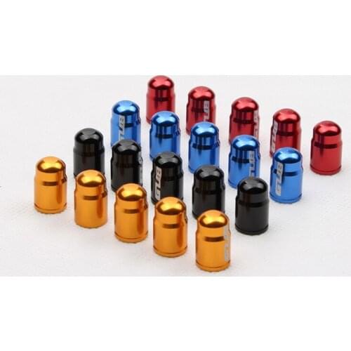 50pcs Aluminum 4 Colors MTB Road American Tyre Dustproof Bike Valve Caps Bicycle Wheel Tire Covered Protector