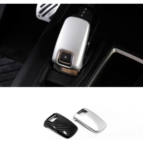 For Peugeot 508 Allure SW GT 2018 2019 Accessories ABS Matte/Carbon fiber Car gear shift lever knob handle cover Cover Trim 1pcs