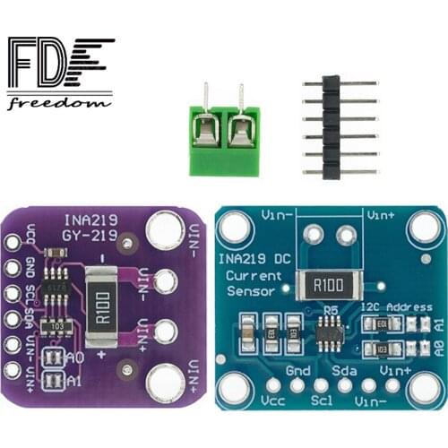 SOT23 INA219 Bi-directional DC Current Power Supply Sensor NEW Breakout Module DIY 3V-5V IIC I2C Power Monitoring Sensor Module