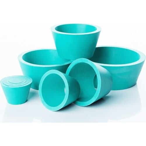 8*1pcs/set Green Laboratory filter unit rubber filter bushing plug filter cup filter bottle seal ring Buchner funnel holder