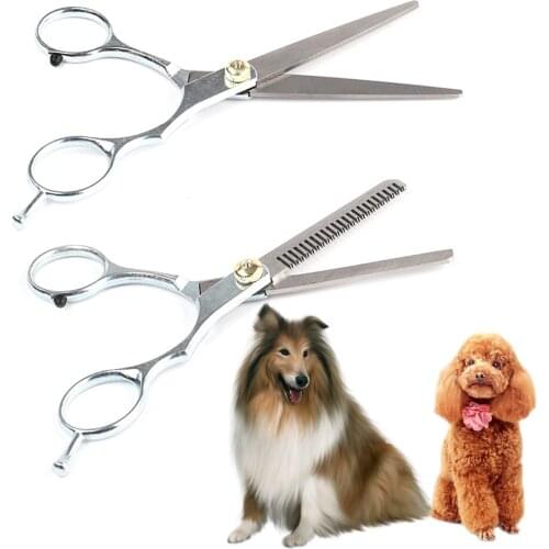 PetCloud Dog Hair Comb Scissors Stainless Steel Dog Cat Pet Hairdressing Scissors Animal Hair Scissors Dog Hair Comb Scissors