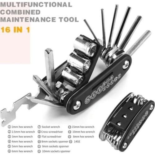 Quality Screw 15in1 Wrench Drive Bicycle Mountain Cycle Wish High Repair Spoke Kit Hex Folding Multi Bike Set Tool
