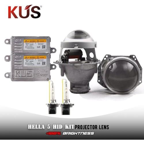 3.0 inch hella 5 car Bi xenon hid Projector lens metal holder use D2H Xenon Bulbs Super Bright 35W Xenon Kit Car Hid Retrofit