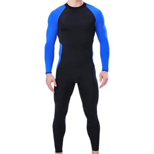 Summer Surf Swimsuit Mens Suit One-piece Scuba Diving Snorkeling Surfing Diving Suit Sunscreen Swimwear Quick-Drying Wetsuit