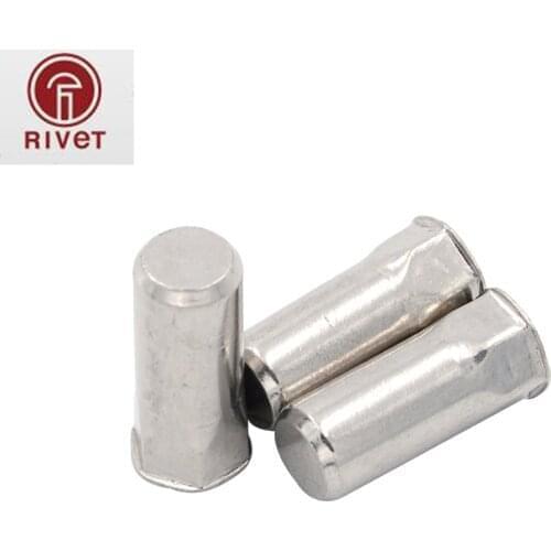 M4/M5/M6/M8/M10 Stainless Steel Close End Small Flat Head Half Semi Hex Hexagon Countersunk Head Rivet Nuts Insert Multi Size