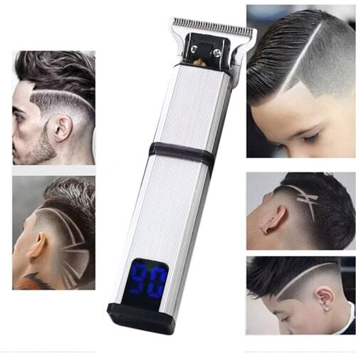 2021 NEW USB LCD Electric Hair Clipper Beard Trimmer Hair Cutting Machine Professional Trimmer for Men Barber Tools Electric