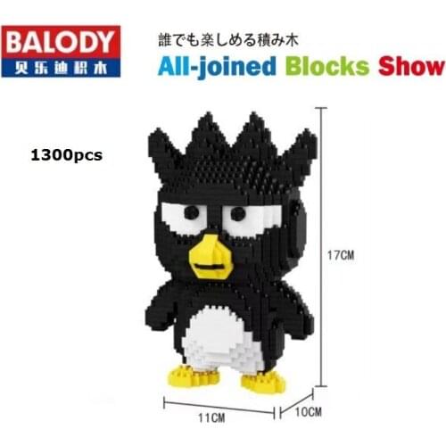Balody Mini Blocks Animal Model Plastic Building Toy Big Size Cartoon Penguin Anime Figures Brinquedos for Children Girls Gifts